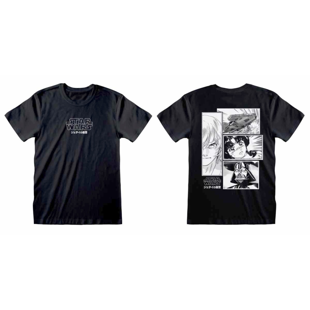 Disney Star Wars - Manga Comic Herren T-Shirt - Schwarz